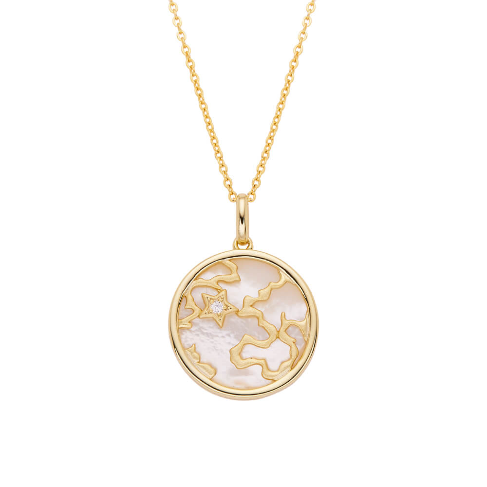 18K Gold Jewelry Personalized Pendant Tags Simple Necklace JP5991X