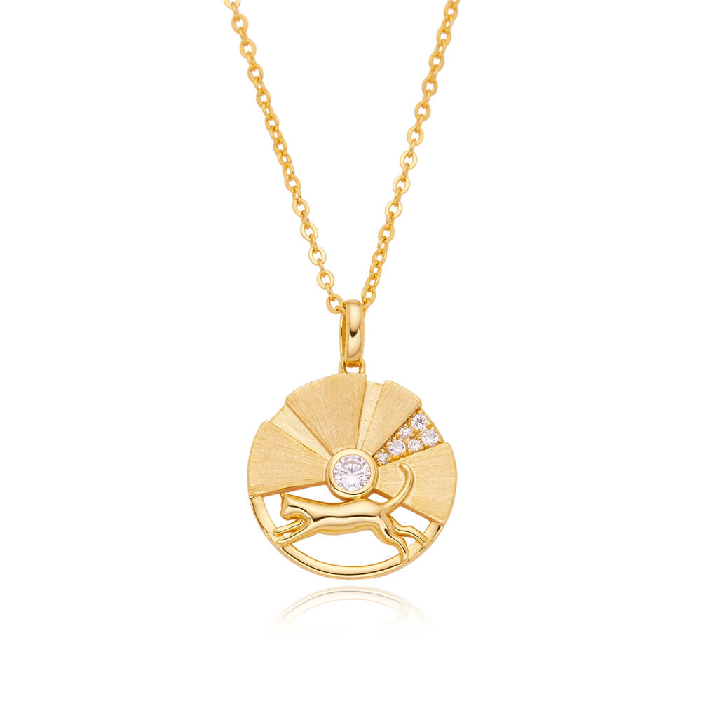 18k Gold Cute Animals Jewelry Personalized Pendant Tags Simple Necklace OEM/ODM Design