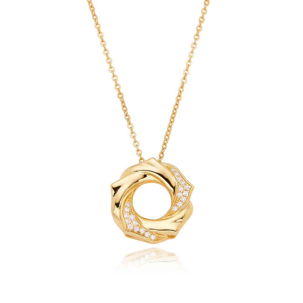 OEM 925 sterling silver 18k gold Women Necklace Jewelry Necklace