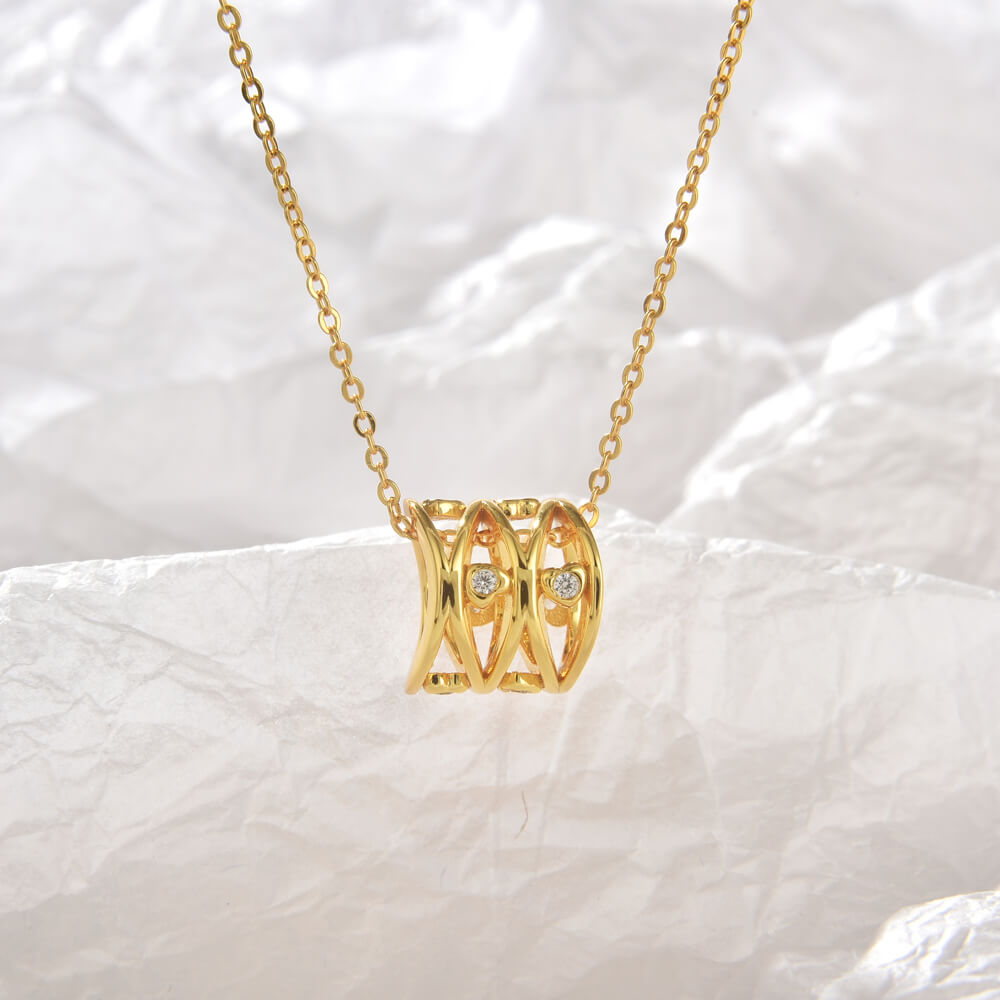 Unique Design 18K Gold Sterling SilverChain Necklace Jewelry Manufacturer Fine Price Gold Necklace